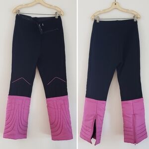 Profile Ladies Black Lavender Pink Skiing, Leg Gator Pant, Size 14 VTG/10?